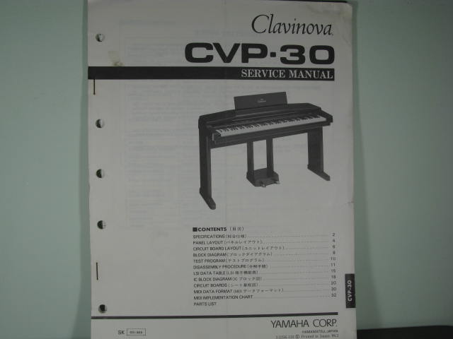 CVP-3 Clavinova Service Manual